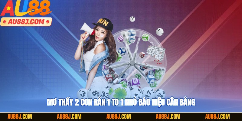Mơ thấy 2 con rắn 1 to 1 nhỏ báo hiệu cân bằng